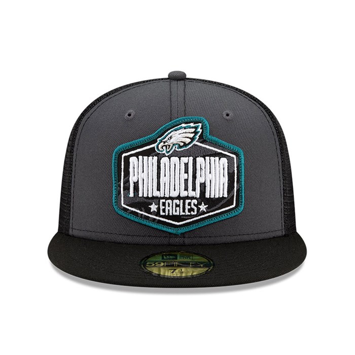 Philadelphia Eagles NFL Draft 59FIFTY Lippis Harmaat - New Era Lippikset Myynti FI-160234